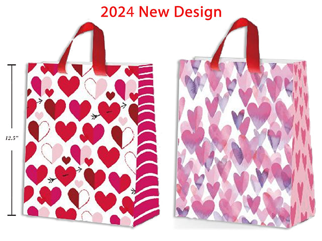 Matte Valentine Matte Heart Gift Bag Large