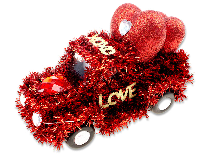 Valentine Tinsel Car