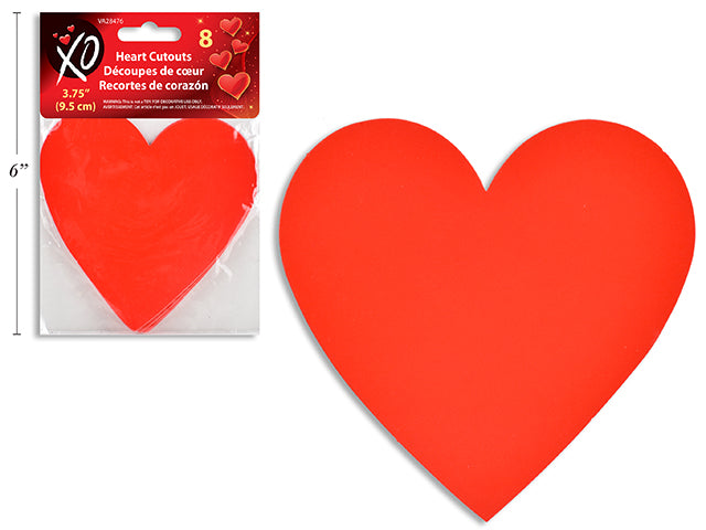 Valentine Paper Red Heart Cutout