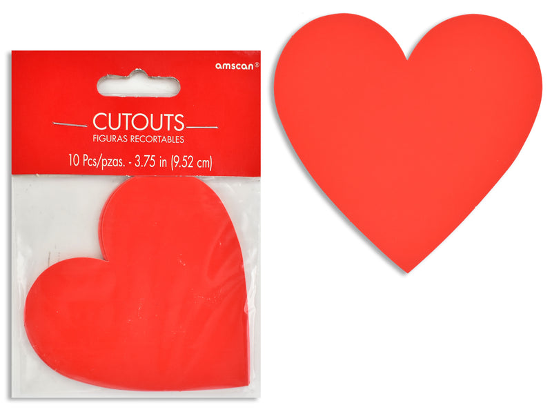Valentine Paper Red Heart Cutout