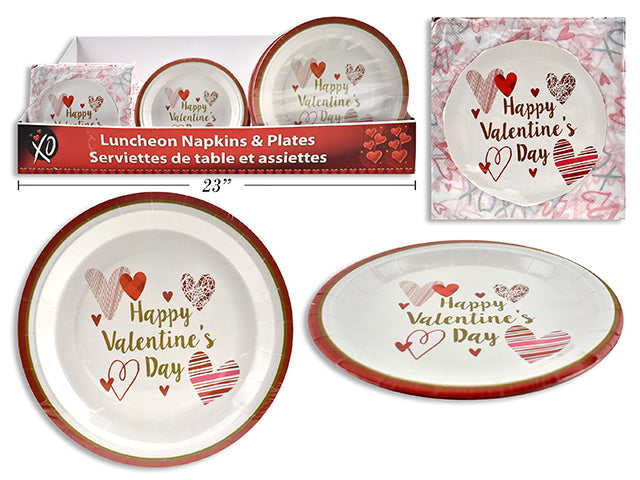Valentines Round Small Plates