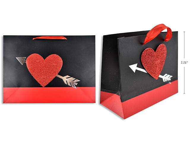 Valentines Matte Horizontal Gift Bag Large