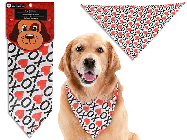 Valentines Polyester Dog Bandana