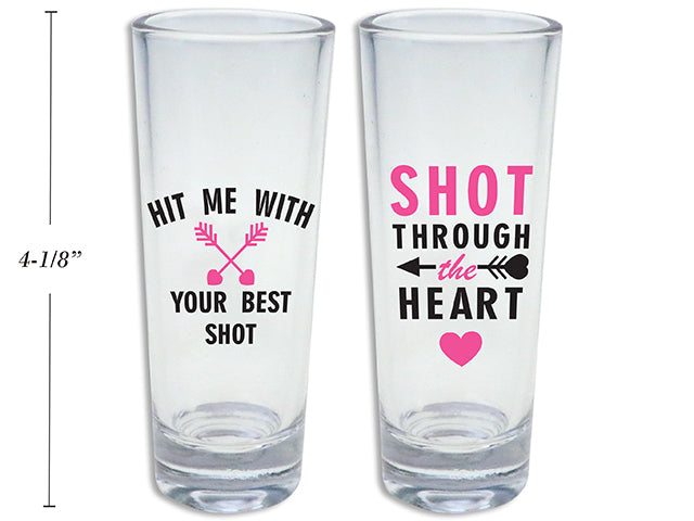 Valentines Printed Shot Glass