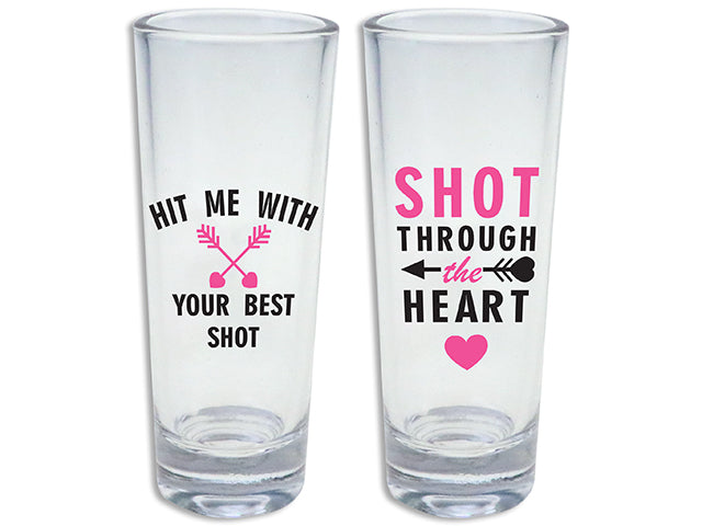 Valentines Printed Shot Glass