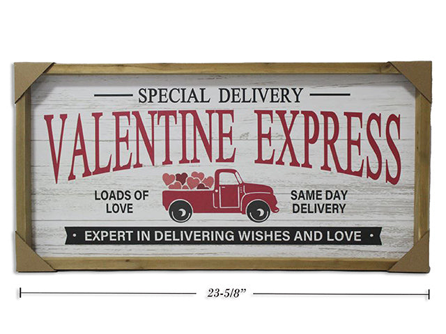 Valentines Truck Framed Plaque