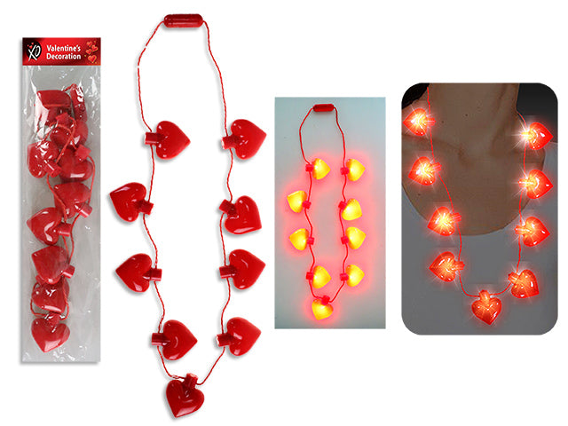 Valentines LED Jumbo Heart Necklace