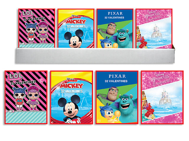 Showcase Licensed Boys Disney Pixar Valentines Exchange Cards