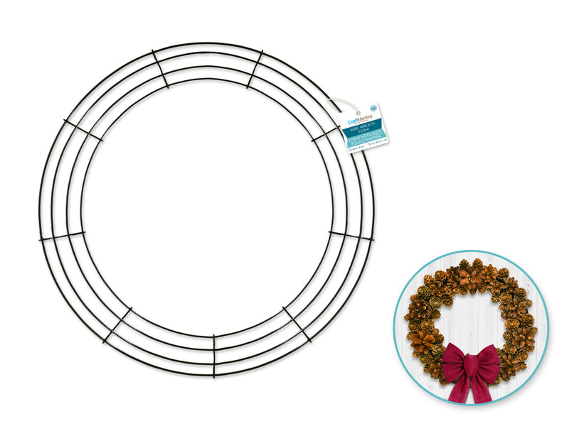 Wire Wreath Green 4 Ring Foam