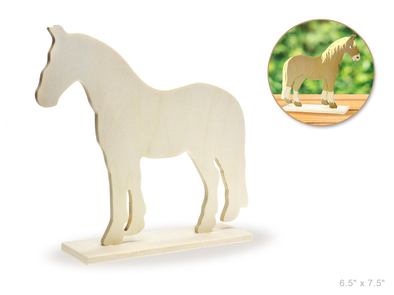 Wood Craft DIY Shape Standing Horse