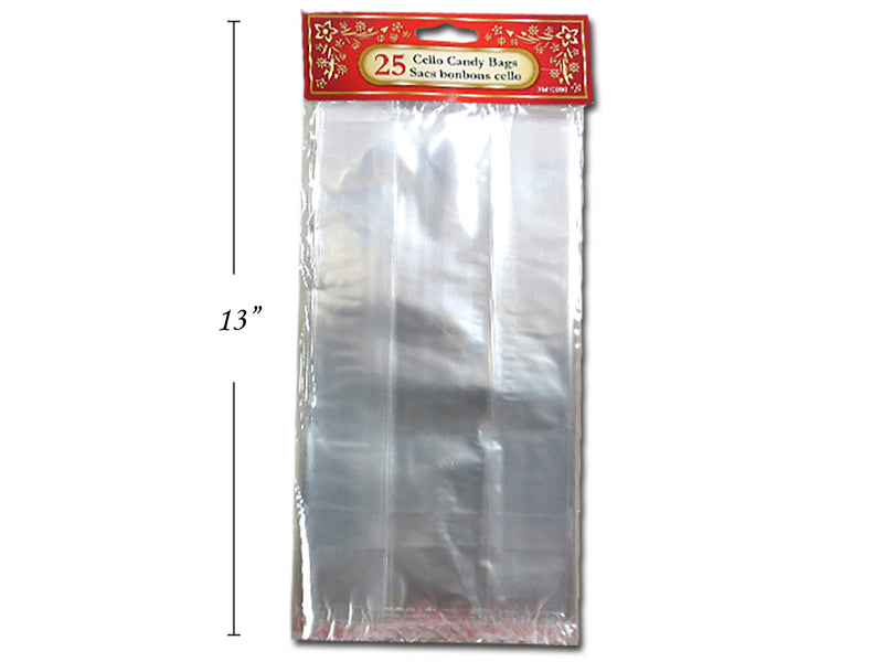 Clear Cello Candy Bags 25 Pack