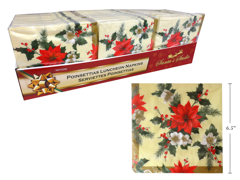 Poinsettia Luncheon Napkin