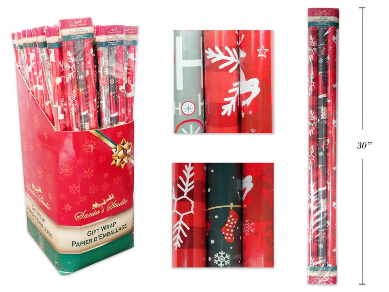 Christmas Gift Wrap 3 Pack