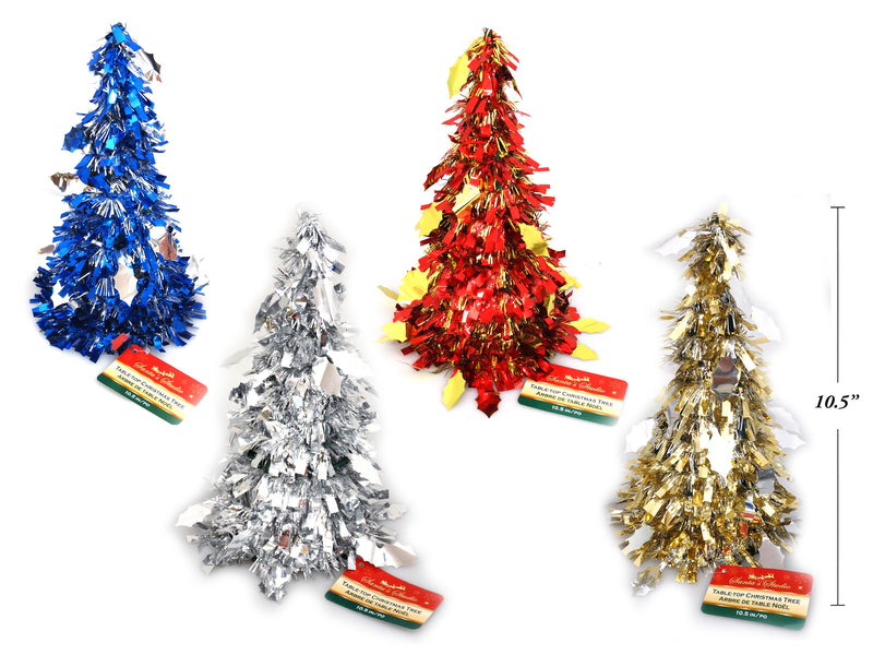 Christmas Tinsel Table Top Tree