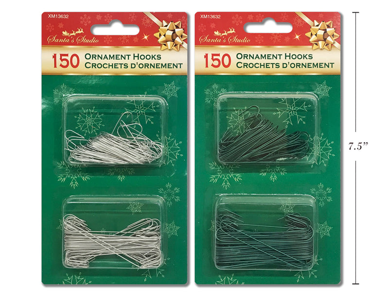 Christmas Ornament Hook 150 Pack