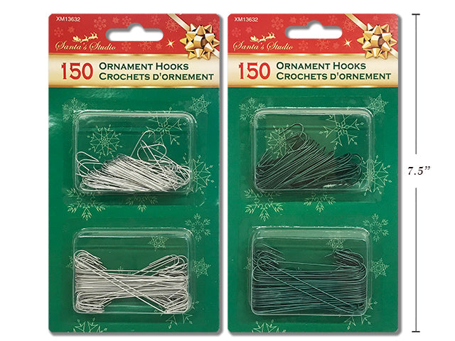 Christmas Ornament Hook 150 Pack