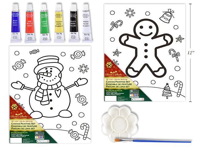 Christmas Canvas Painting Set