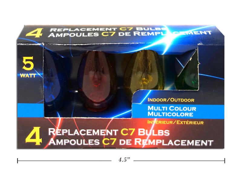 C7 Replacement Bulbs 4 Pack