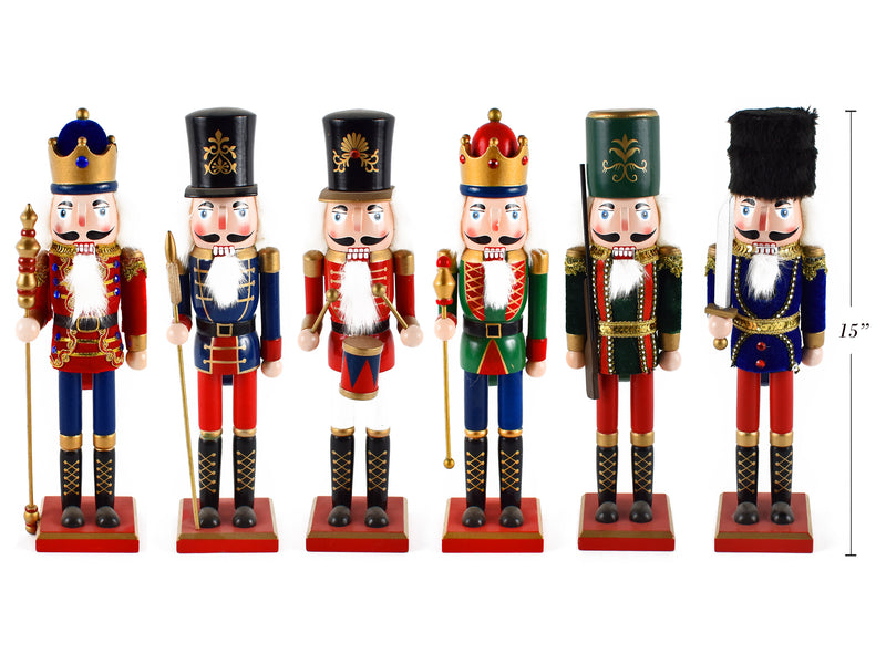 Christmas Traditional Nutcracker With Red Bases