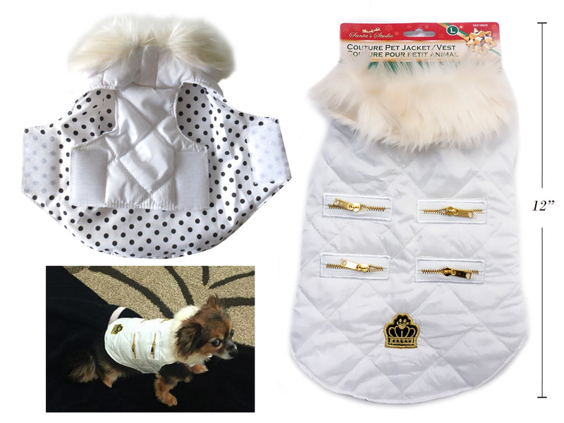 White Couture Pet Jacket