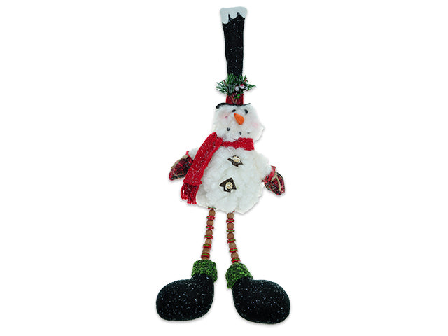 Long Legged Sitting Snowman Plush Character