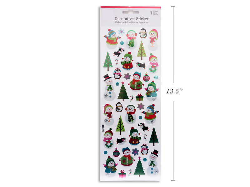 Christmas Foil Embossed Stickers