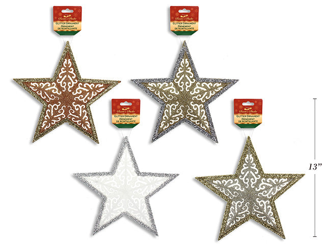 Christmas Glitter 3D Star Ornament