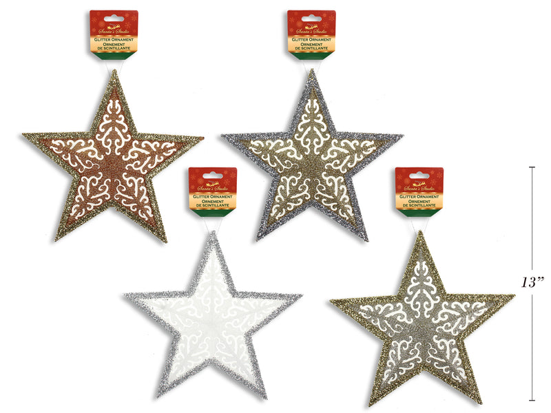 Christmas Glitter 3D Star Ornament