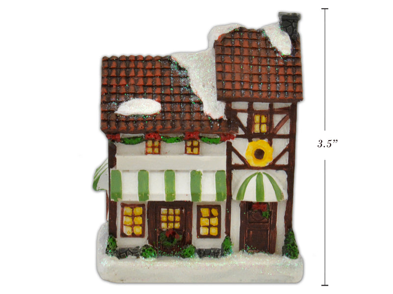 Christmas Polyresin Glitter House