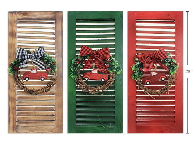 Hanging Wooden Shutter Decor