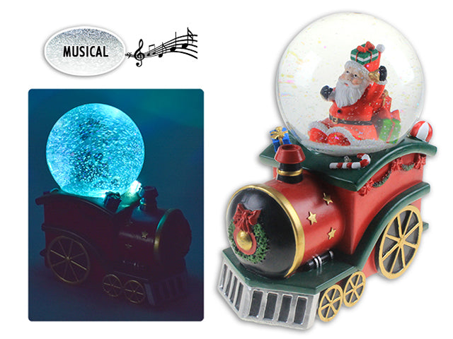 Musical Christmas Train Water Globe