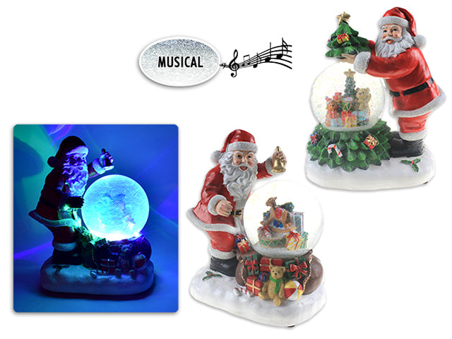 Musical Santa Water Globe