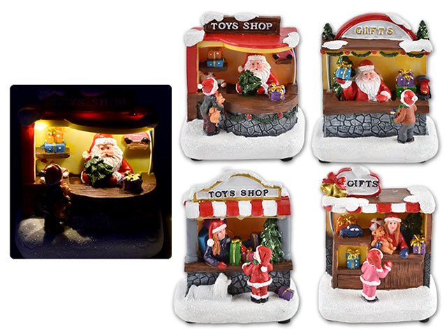 Light Up Polyresin Santas Workshops