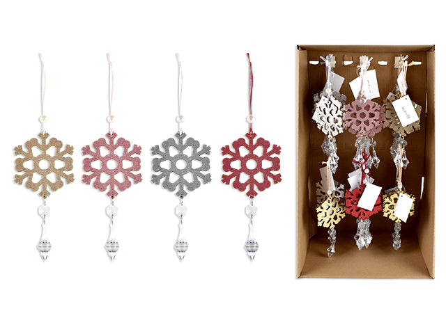 Christmas Die Cut Snowflake Ornament