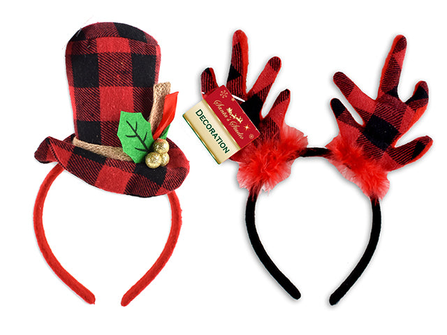 Christmas Buffalo Plaid Headband