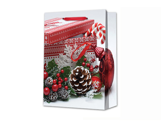 Christmas Matte Photographic Present Small Gift Bag