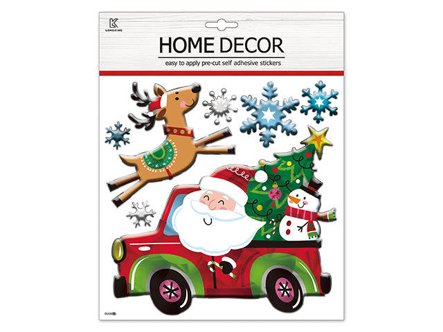 Christmas Holographic Pop Up Wall Decor Stickers