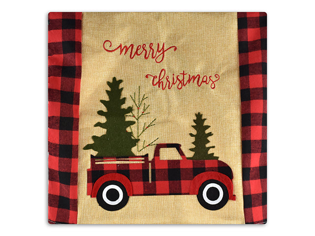 Christmas Jute Chair Cover