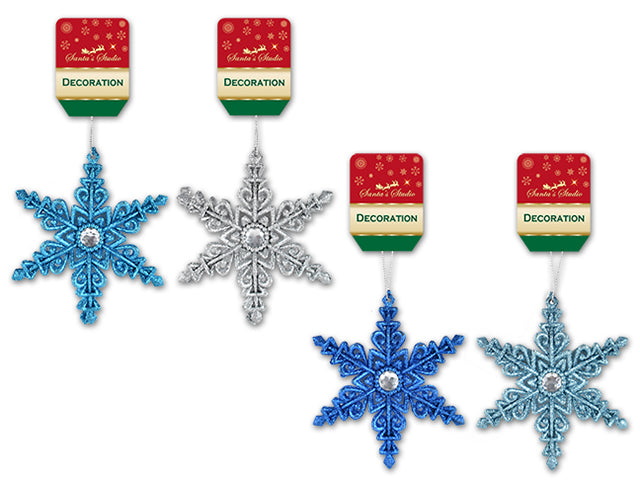 Christmas Glitter 3D Snowflake Ornament