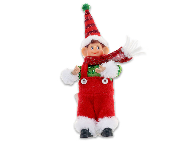 Christmas Realistic Plush Standing Elf Character