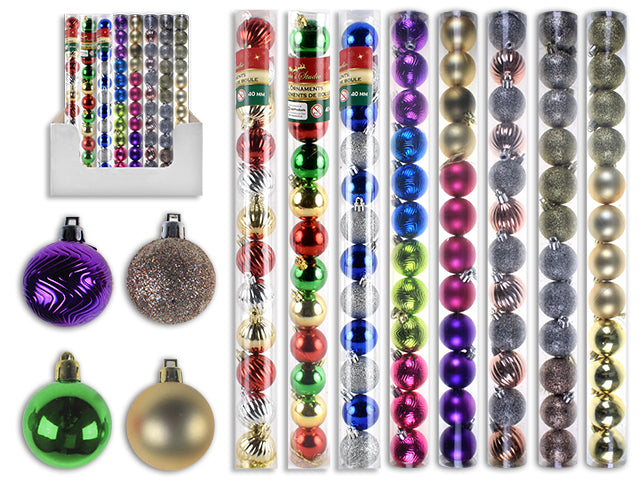Glitter Matte Shiny Ball Ornament