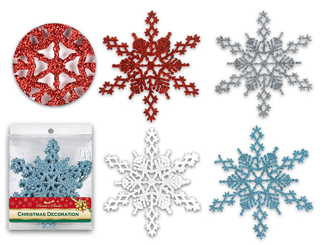 Christmas Glitter Snowflake Ornament