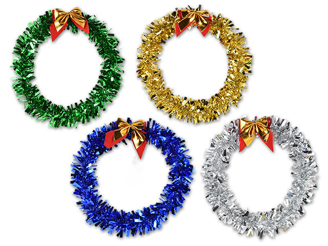 Christmas Tinsel Wreath