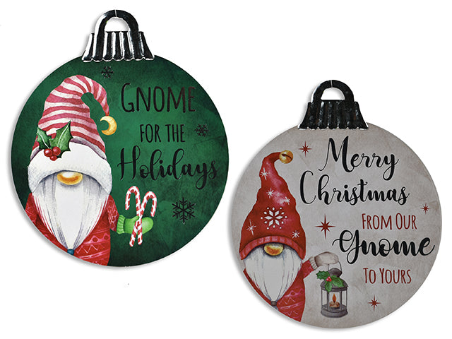 Christmas Gnome Ornament Plaque