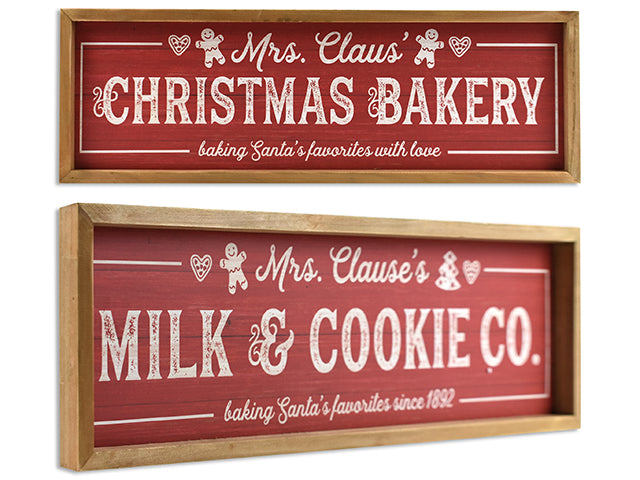 Christmas Mrs Clauss Kitchen Framed Plaque