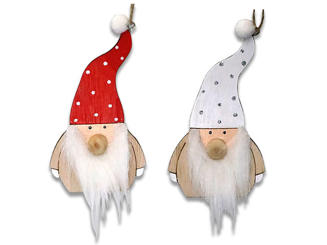Christmas Wooden Gnome Ornament
