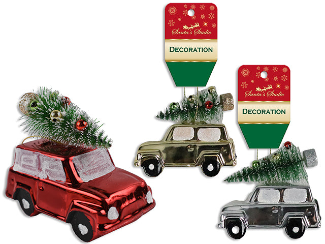 Christmas Electroplated Vintage Truck Ornament