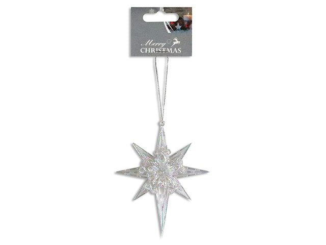 Christmas Iridescent Star Ornament