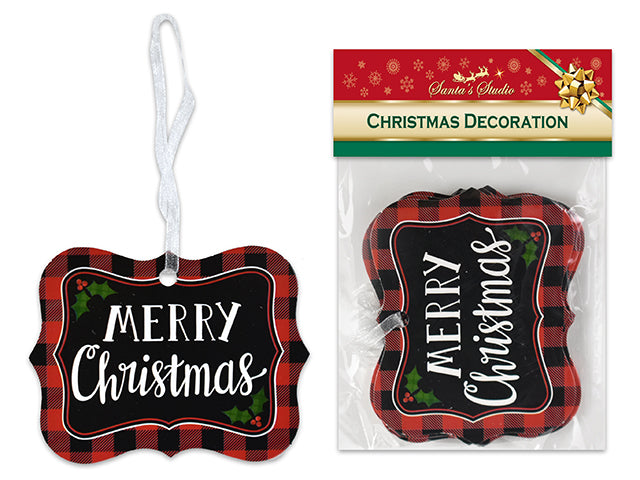 Christmas Buffalo Plaid Gift Tags