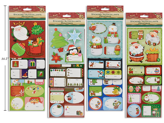 Christmas 3 In 1 Stickers Pack